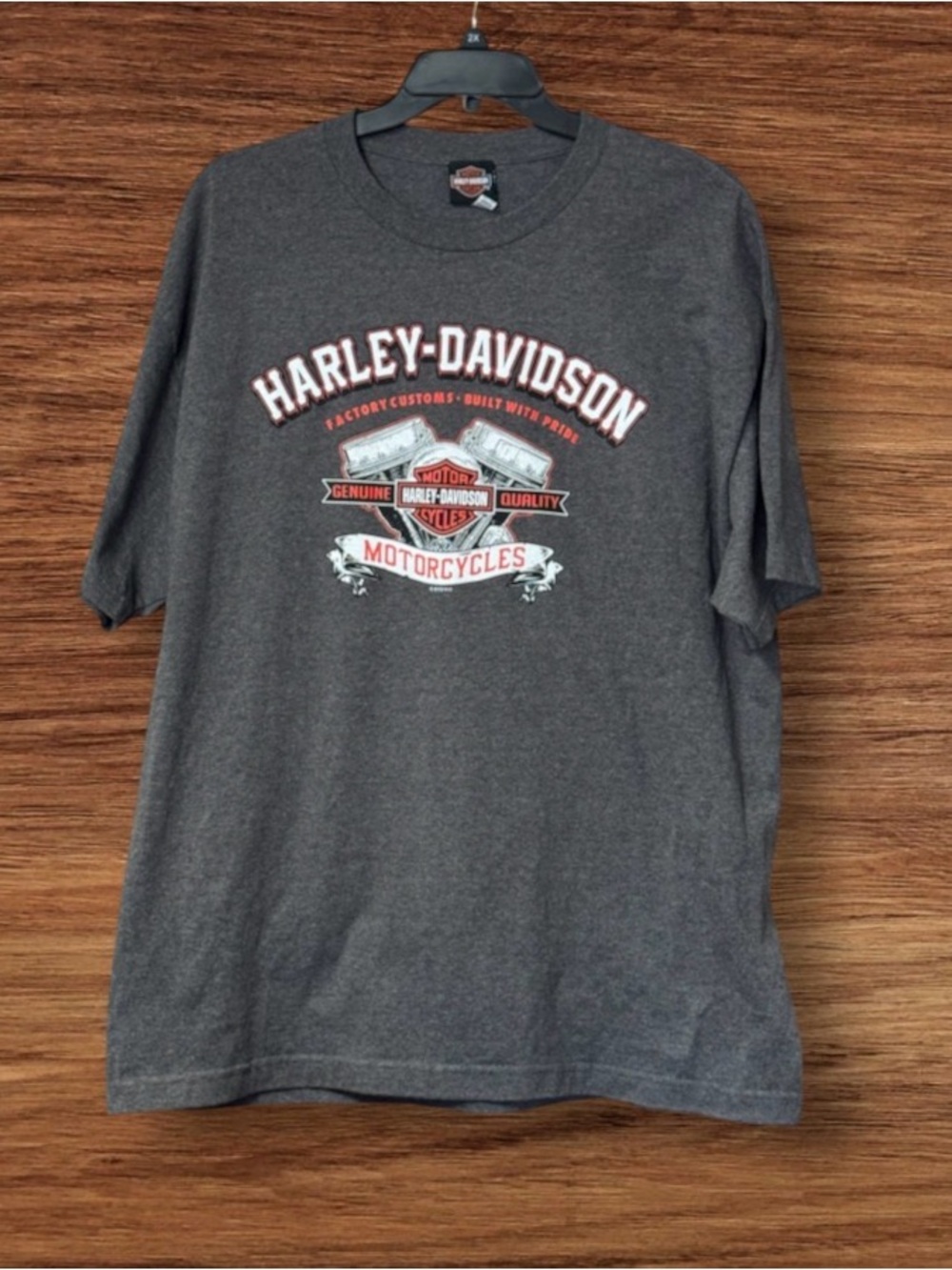 vintage Harley-Davidson dealer t-shirt featuring custom graphics from Moroney's